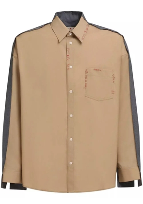 Marni two-tone design shirt - Neutrals