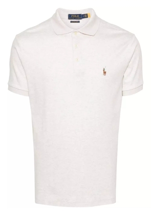 Polo Ralph Lauren Polo Pony-embroidered cotton polo shirt - Neutrals