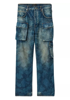 Purple Brand P018 Triple Pocket Cargo wide-leg jeans - Blue
