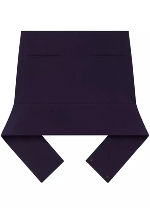 Courrèges Reversed Belt mini skirt - Blue