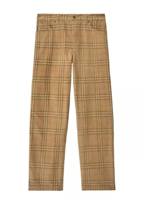 Burberry checked corduroy trousers - Neutrals