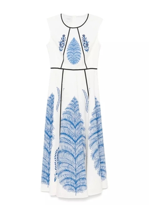 Giambattista Valli foral-print midi dress - Neutrals