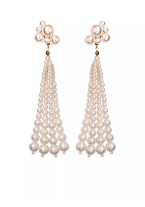 Jennifer Behr Charlena earrings - White
