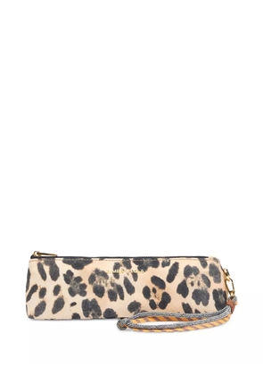 Bimba y Lola leopard-print make-up case - Neutrals