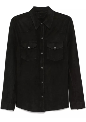 Salvatore Santoro suede shirt jacket - Black