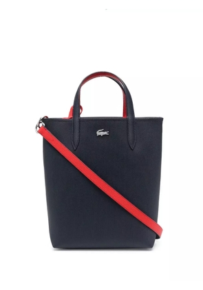 Lacoste Anna two-tone tote bag - Blue