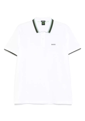 BOSS cotton polo shirt - White