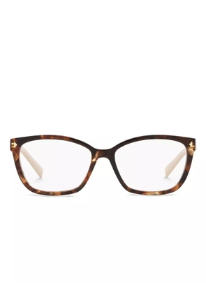 Prada Eyewear tortoiseshell square glasses - Brown