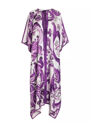 Dolce & Gabbana Majolica-print dress - White