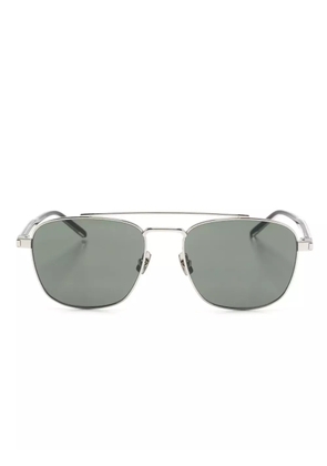 Saint Laurent Eyewear pilot-frame sunglasses - Silver