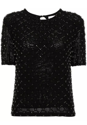 P.A.R.O.S.H. bead-embellished T-shirt - Black