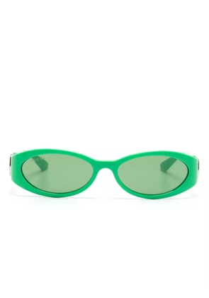 Gucci Eyewear Interlocking G oval-frame sunglasses - Green