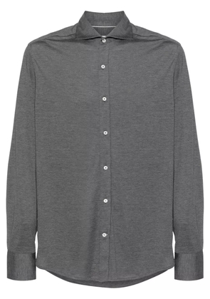 Brunello Cucinelli mélange jersey shirt - Grey