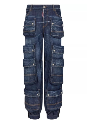 DSQUARED2 tapered cargo-pocket jeans - Blue