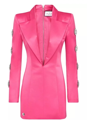Philipp Plein crystal-embellished mini dress - Pink