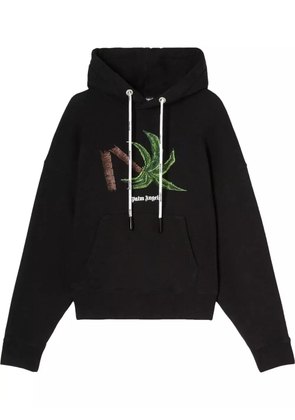 Palm Angels Broken Palm printed hoodie - Black
