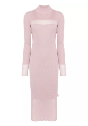 Diesel ribbed-knit midi dress - Pink