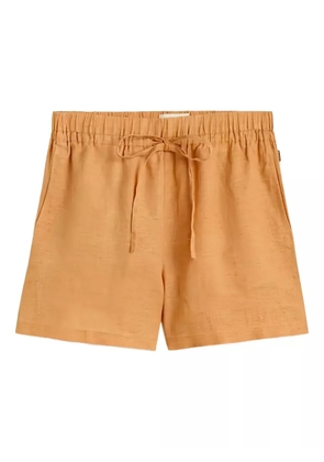 Ecoalf logo-tag shorts - Orange
