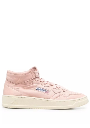Autry mid-top lace-up sneakers - Pink