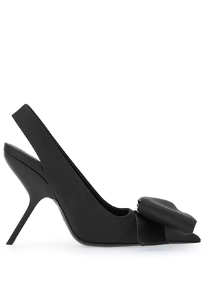 Ferragamo 105mm bow slingback pumps - Black