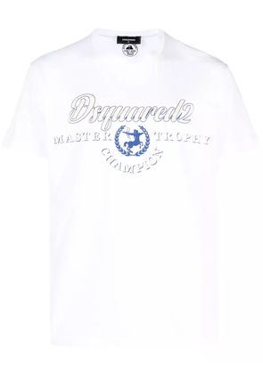 DSQUARED2 logo-print cotton T-Shirt - White