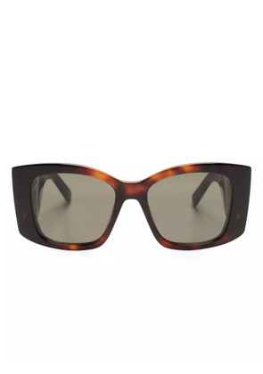 Stella McCartney Eyewear Falabella tortoiseshell-effect sunglasses - Brown