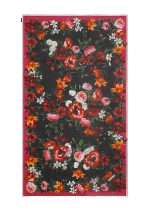 Dolce & Gabbana floral-print beach towel - Red