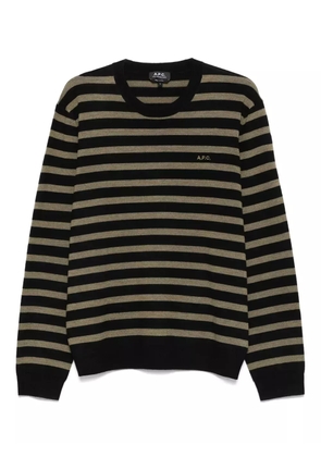 A.P.C. striped jumper - Black