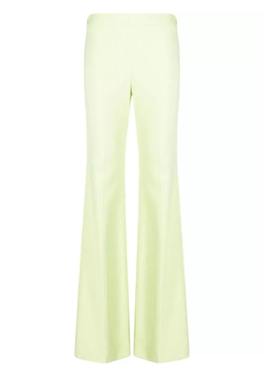 Moschino flared high-waist trousers - Green