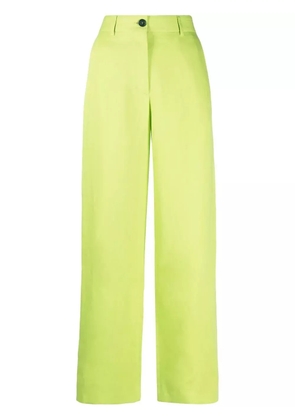 MSGM high-waisted wide-leg trousers - Green