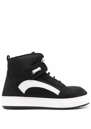 DSQUARED2 two-tone high-top sneakers - Black