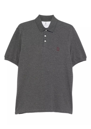 Brunello Cucinelli short-sleeve polo shirt - Grey