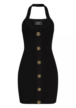 Balmain ribbed mini dress - Black
