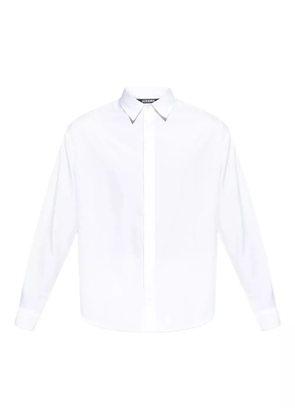 Jacquemus logo-embroidered long-sleeve shirt - White