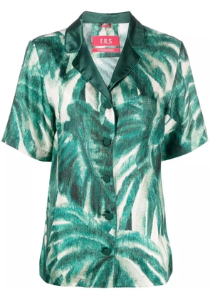F.R.S For Restless Sleepers palmtree-print silk shirt - Green