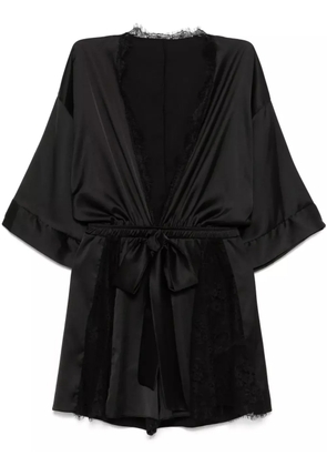 Alchemy x Lia Aram lace-trim playsuit - Black
