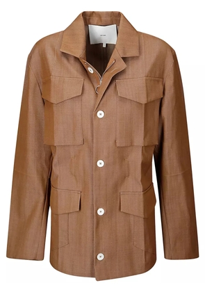 Setchu button-down blazer - Brown