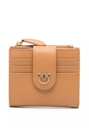 PINKO Love Birds-plaque wallet - Brown