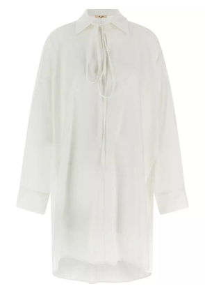 DI.LA3 PARI' oversize shirt - White