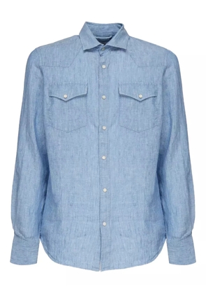 MC2 Saint Barth pockets long-sleeve shirt - Blue