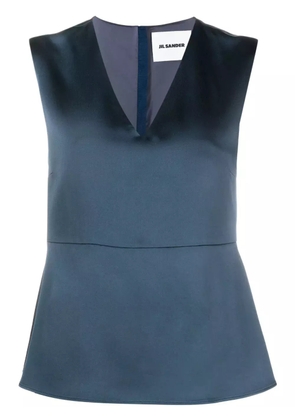 Jil Sander V-neck tank top - Blue