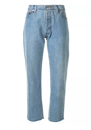 RE/DONE Stove pipe cropped jeans - Blue