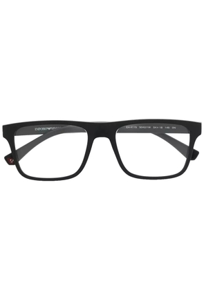 Emporio Armani changeable-lens rectangular sunglasses - Black