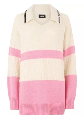 GCDS monogram sweater - Neutrals