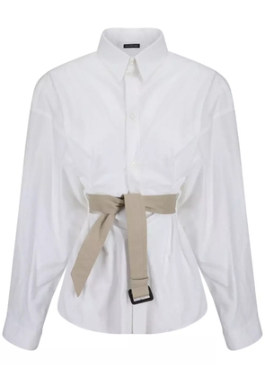 Balenciaga belted shirt - White