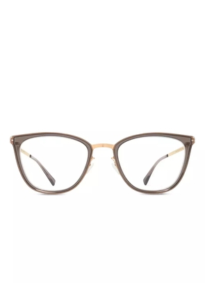 Mykita cat-eye frame glasses - Brown