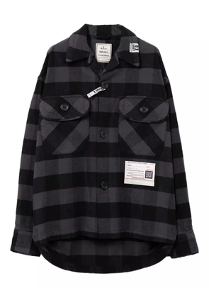 Maison MIHARA YASUHIRO check pocket shirt - Grey