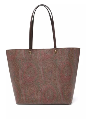 ETRO paisley-print shoulder bag - Brown
