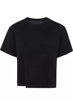 sacai jersey-style cotton t-shirt - Black