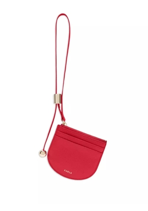 Furla small Laura curved cardholder - Red
